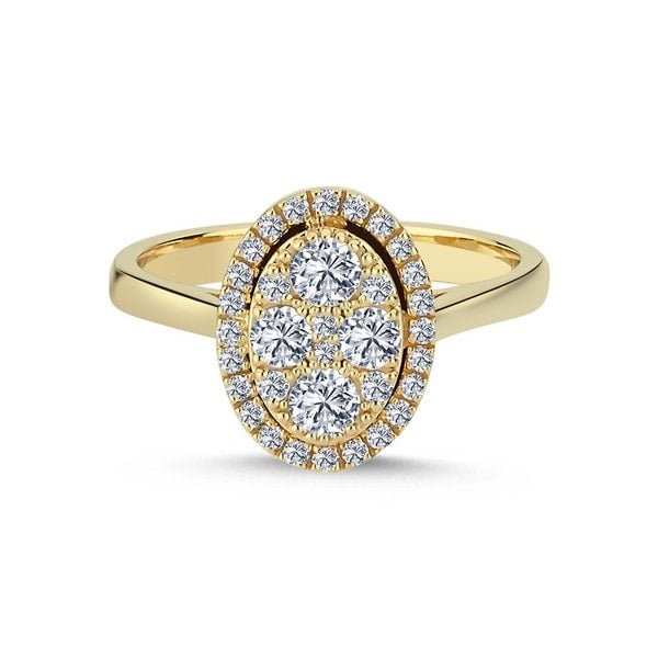 Posh ring i 14 kt guld med i alt 0,64 ct NURAN R1046