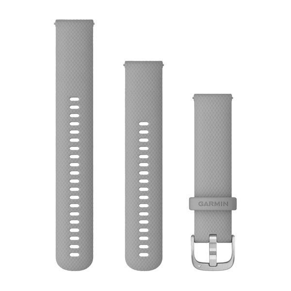 Garmin urrem - Quick release 20mm. Pulvergrå silikone