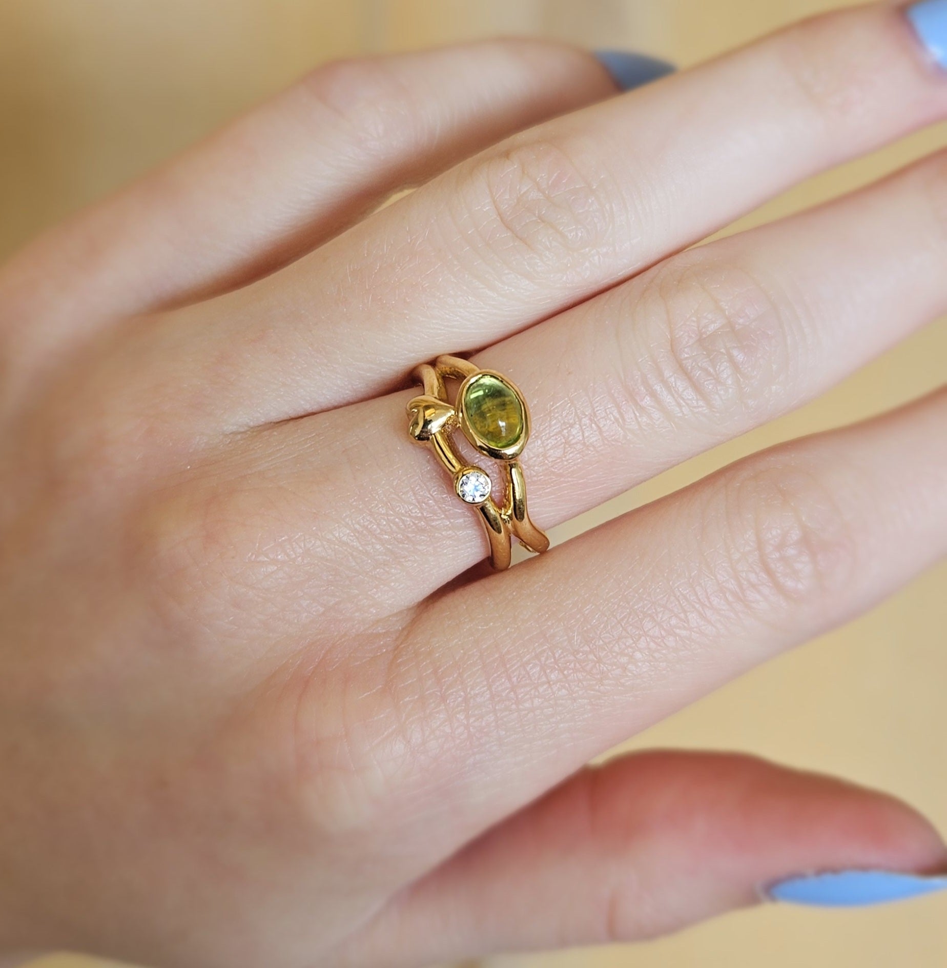 Rabinovich - Rainforest Dew ring forgyldt 80220369