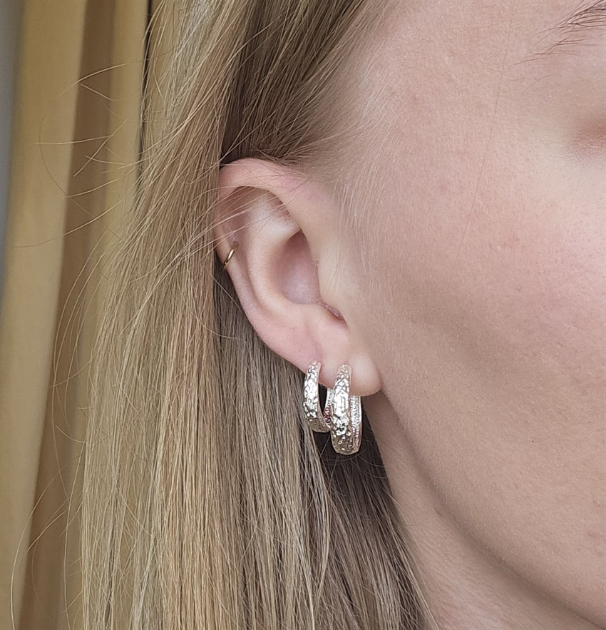 Aqua Dulce - Cappa Hoop 20mm i sterlingsølv