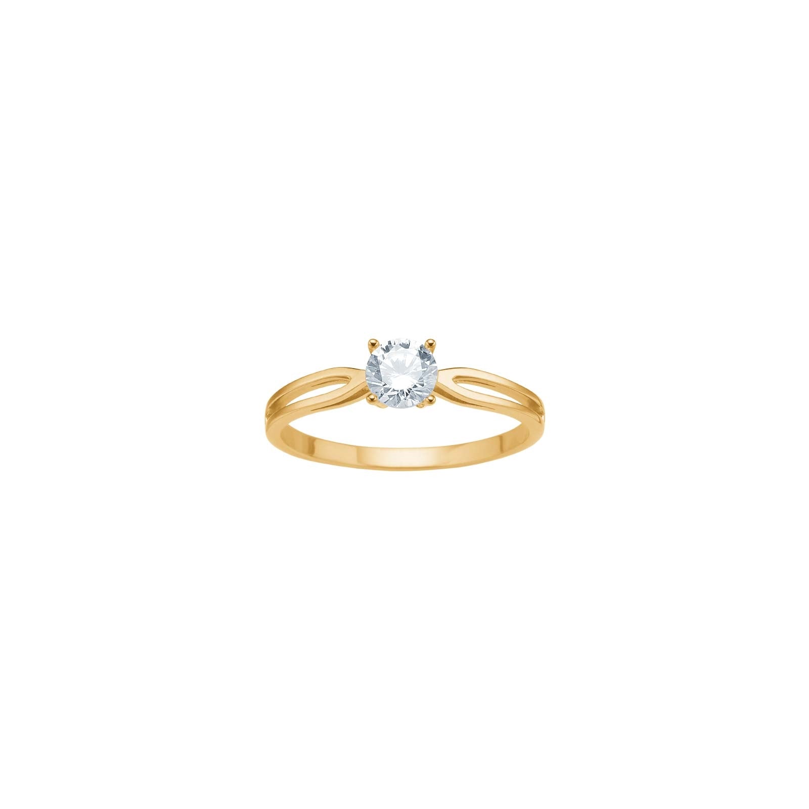 8kt guld ring med zirkonia af Siersbøl 10428760300