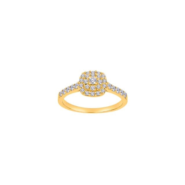 8kt. guld ring med zirkonia af Siersbøl 10429930300