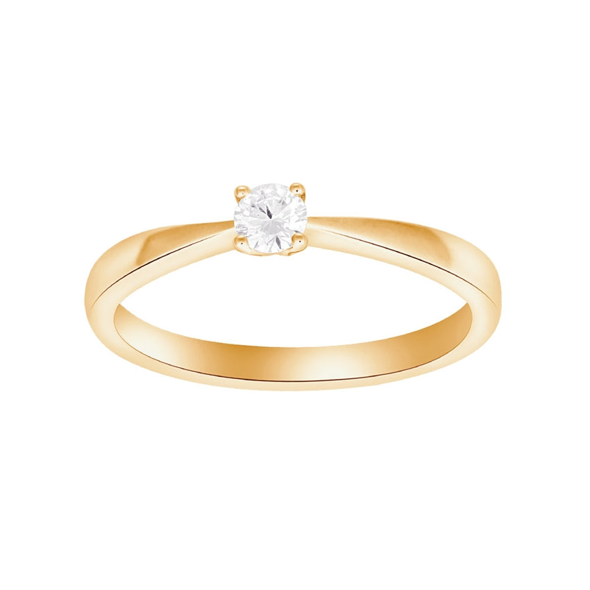 Siersbøl Heart prinsessering i guld fra 0,05-0,25 ct.