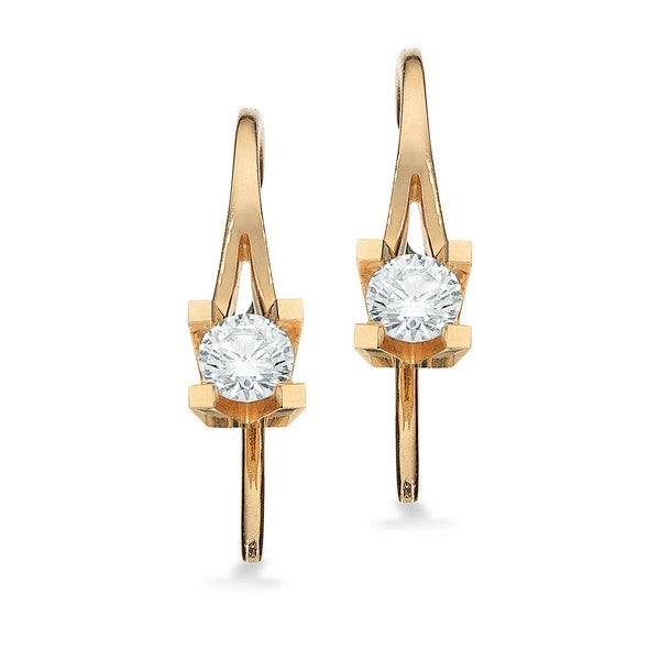 Kleopatra Diamant øreringe i 14 kt guld