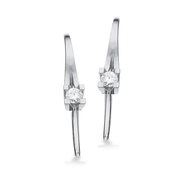 Kleopatra Diamant øreringe 14 kt hvidguld