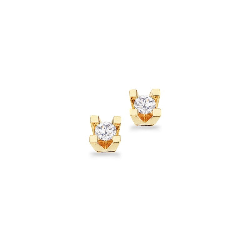 Kleopatra Ørestikker i 8 kt. guld med 0,10ct.-0,50ct. diamanter