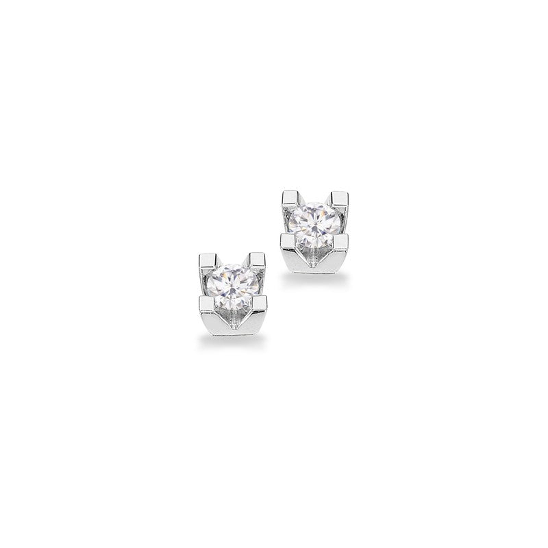 Kleopatra Ørestikker i 8 kt. hvidguld med 0,10ct.-0,30ct. diamanter