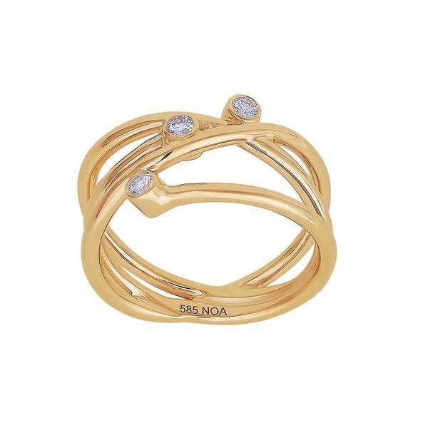 14kt. guld ring med diamanter af Siersbøl 116 238BR5