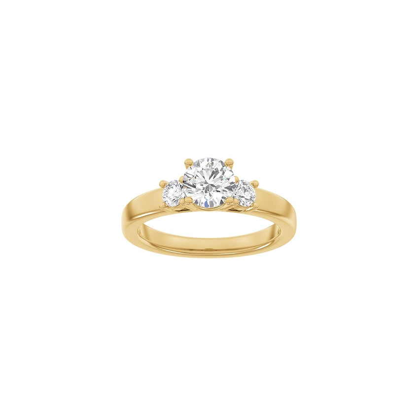 LUXURY Classic rund guldsring med 1,33ct lab diamanter fra Siersbøl Luxury