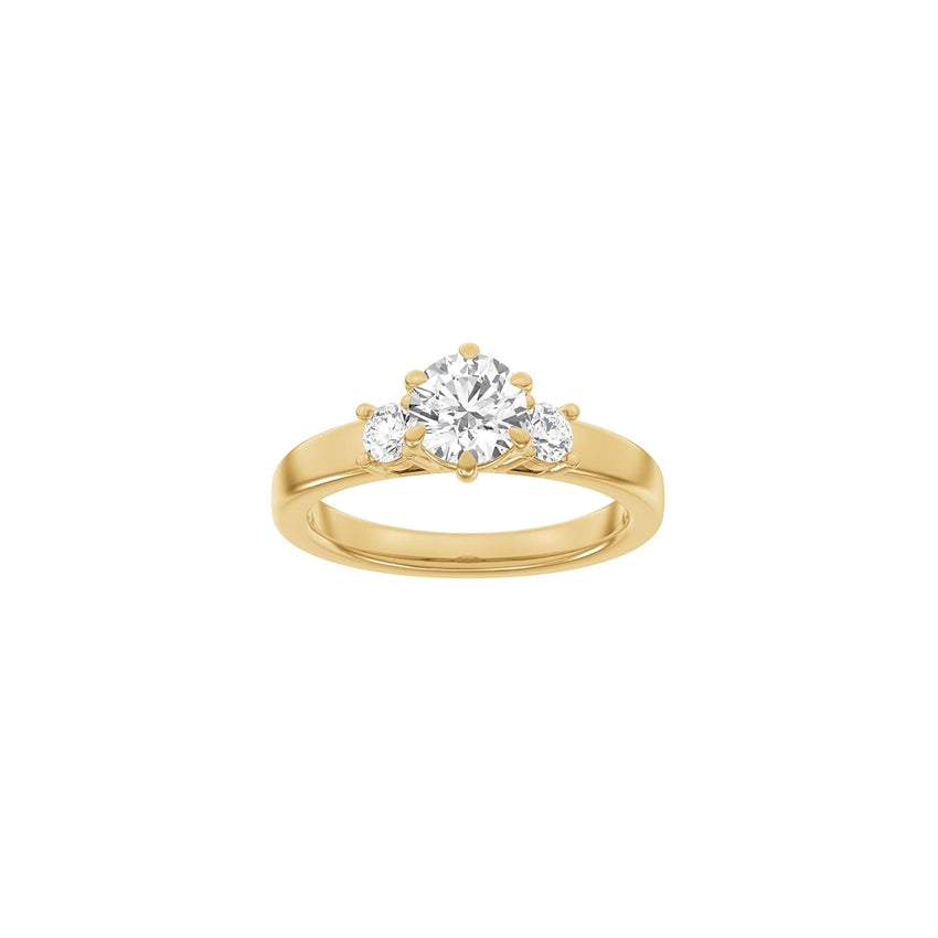 LUXURY Modern rund rødguldsring med 1,33ct lab-grown diamanter fra Siersbøl Luxury