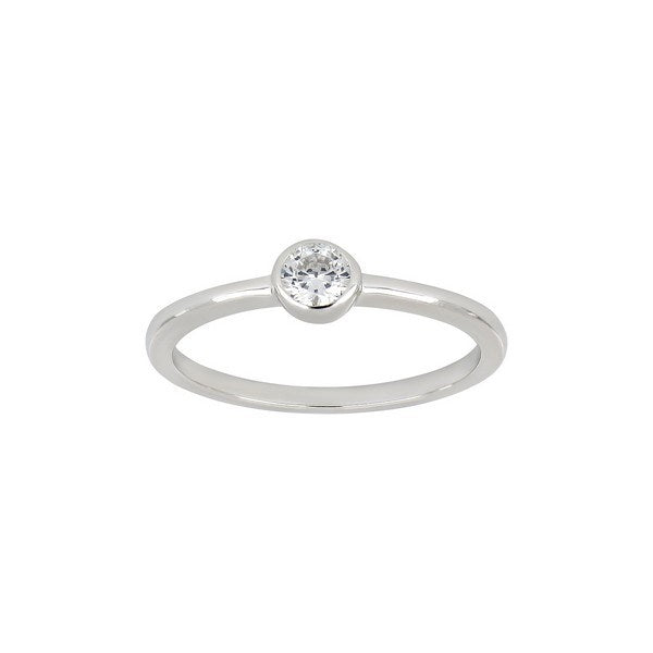 Joanli Nor HANNANOR ring m. zirkon i sølv (Ø4) str 50**