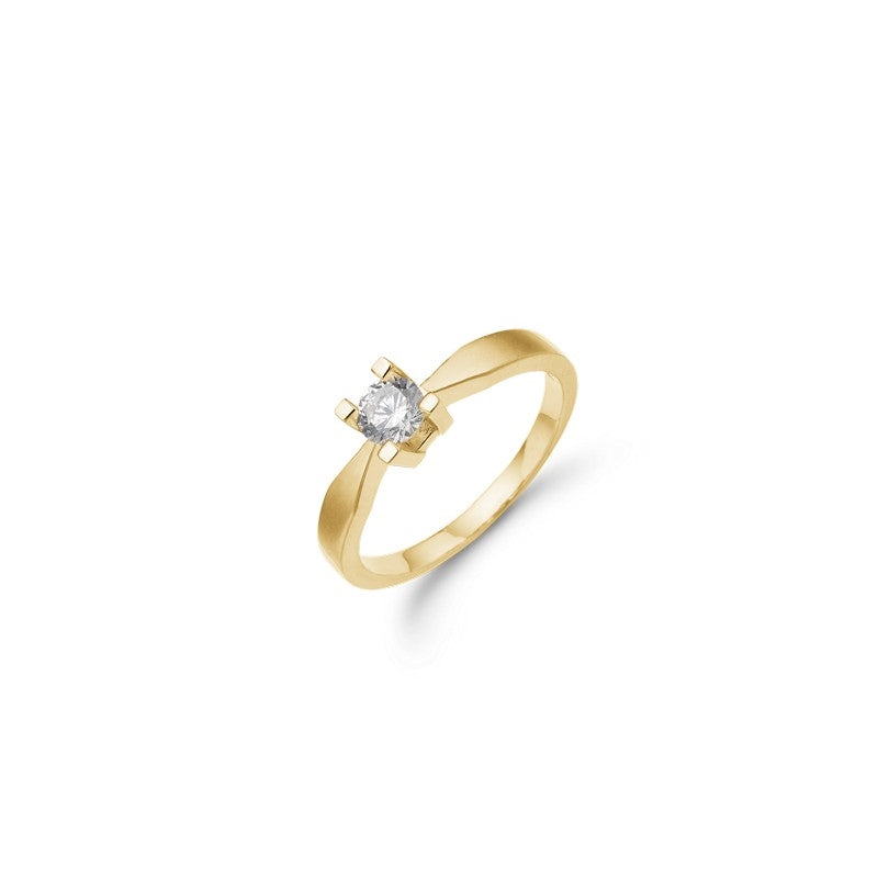 Eternity diamantring i 14 kt guld m. brillant på 0,05-0,50 ct