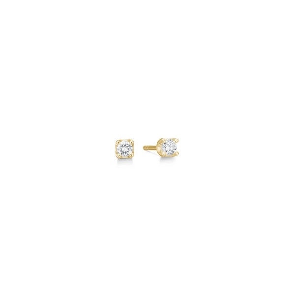 CROWN Øreringe I 14 kt. Guld med diamanter fra 0,09 ct. - 0,50 ct.