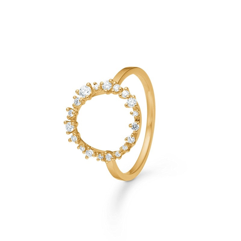 Lucia ring i 14 kt guld med i alt 0,25 ct. / W.SI