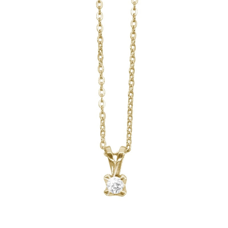 Aagaard - Diamant vedhæng i 8kt guld m. 0,10 ct Lab diamant