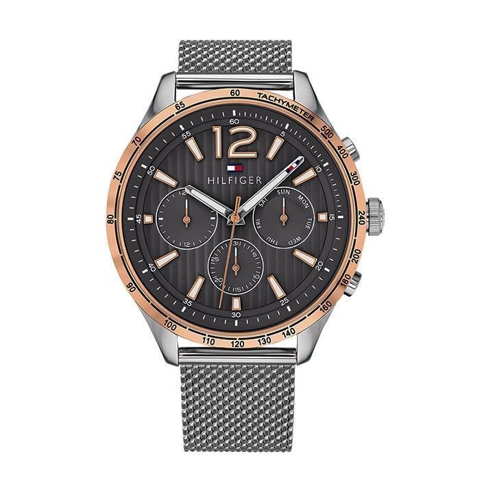 Tommy Hilfiger herreur - Gavin ur med Tachymeter og meshlænke 1791466