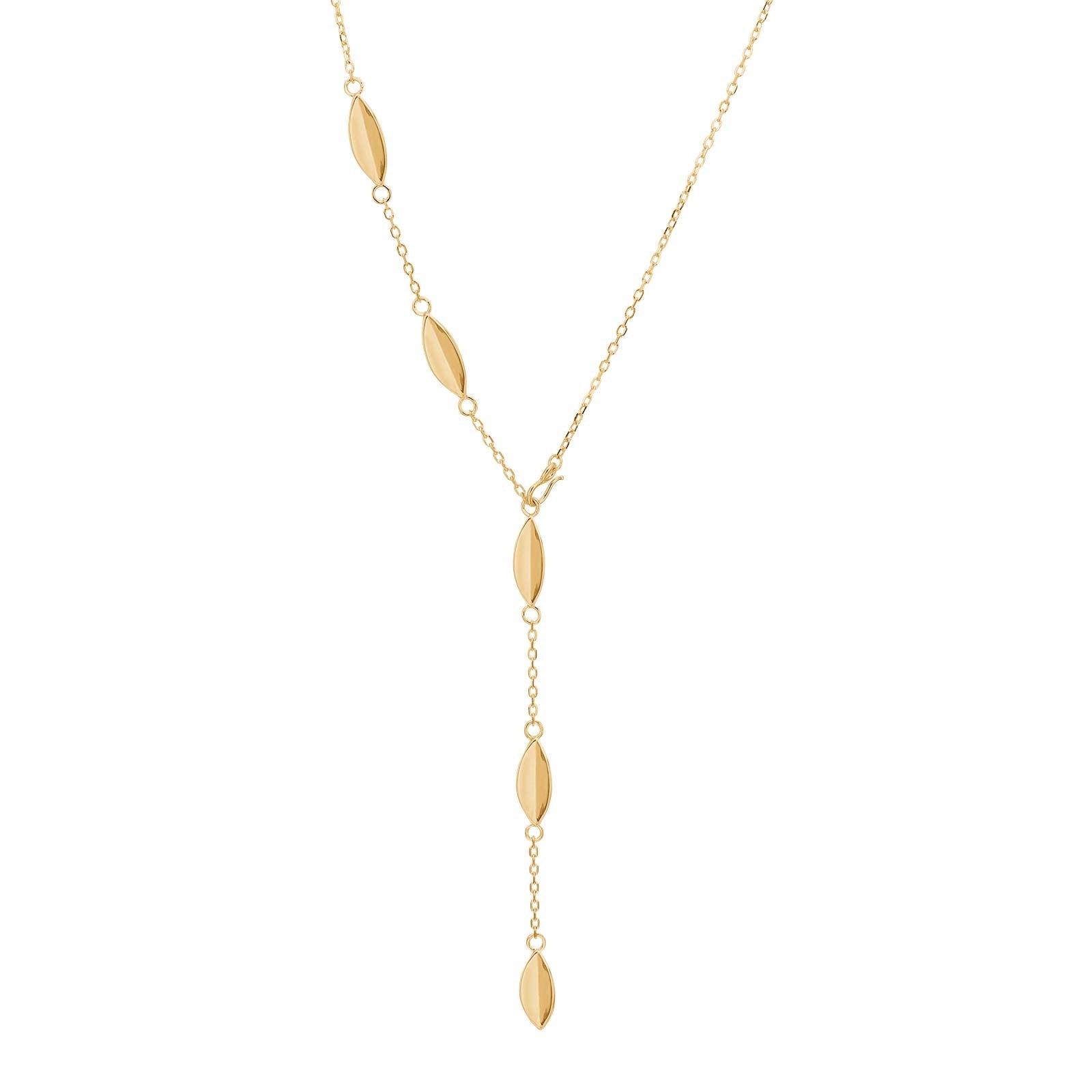 Nordahl Jewellery - LEAVE52 forgyldt sterlingsølv blad halskæde