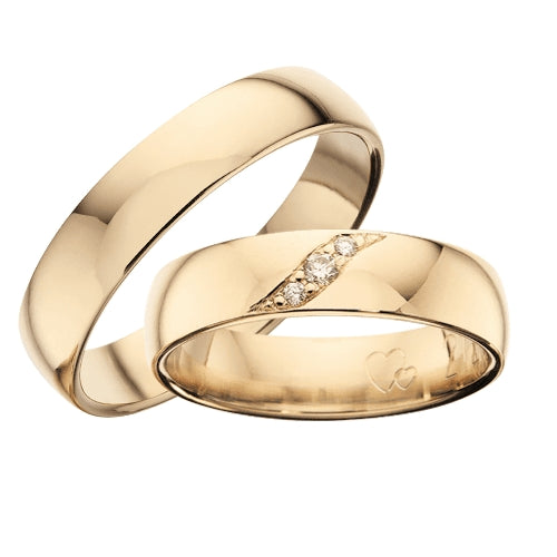 Kleopatra Hjerte Vedhæng i 8kt. guld 0,05ct.-0,25ct. diamant