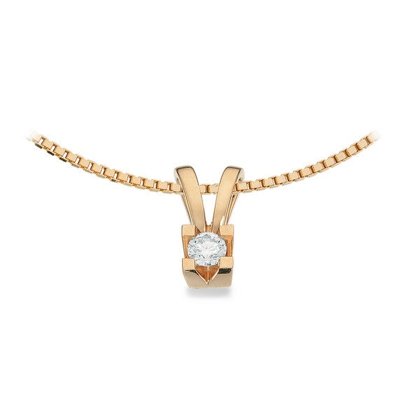 Kleopatra Vedhæng i 14 kt. guld 0,05ct.-0,50ct. diamant