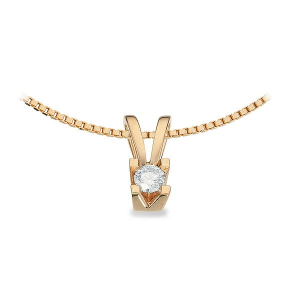 Kleopatra Vedhæng i 14 kt. guld 0,05ct.-0,50ct. diamant