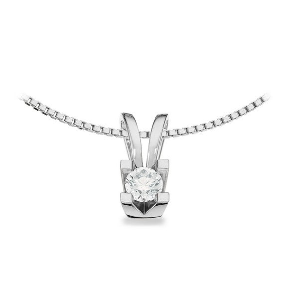 Kleopatra Vedhæng i 14 kt. hvidguld 0,05ct.-0,50ct. diamant