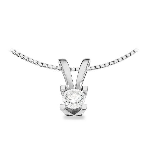 Kleopatra Vedhæng i 14 kt. hvidguld 0,05ct.-0,50ct. diamant