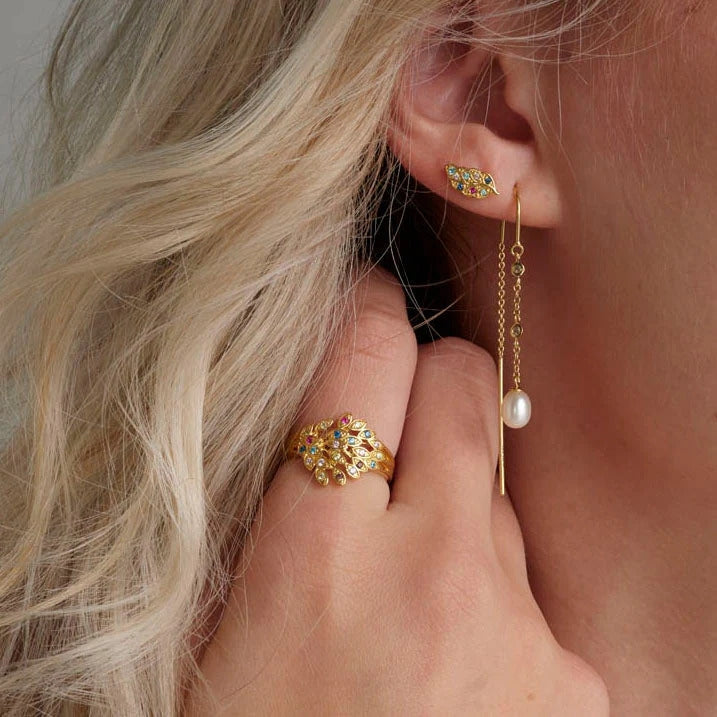Christina Collect - PEACOCK ring i forgyldt sølv - se den på