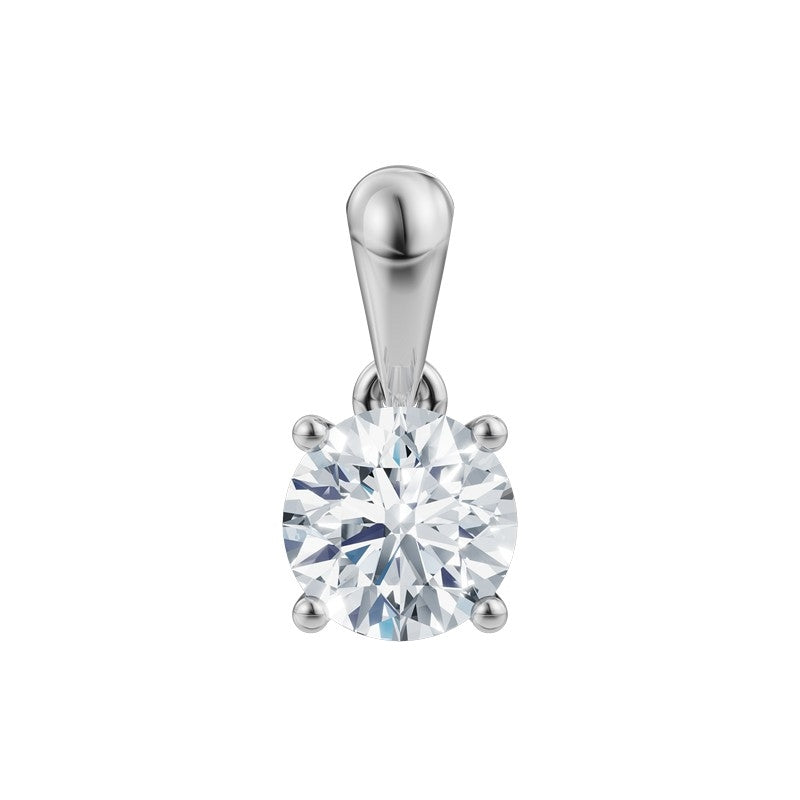 LUXURY Vedhæng i 14 kt hvidguld med lab-grown diamant 0,25-1,0 ct