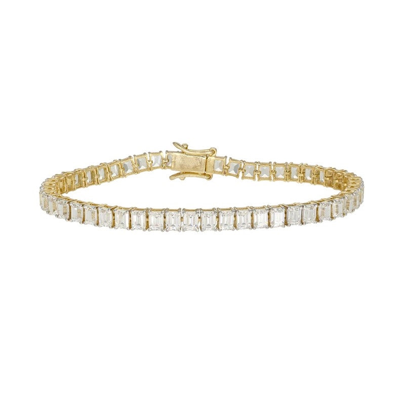 Aagaard Emerald tennisarmbånd i 14 kt m lab diamant