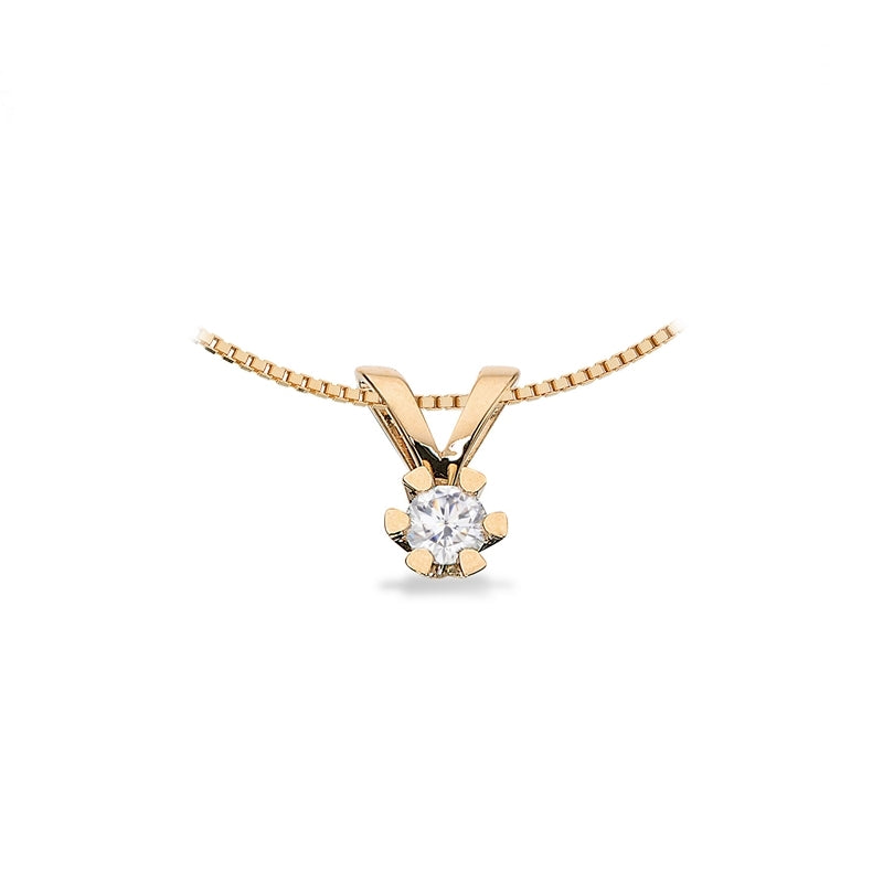 Vida vedhæng 14 kt. guld med brillant 0,03 - 0,50 ct.