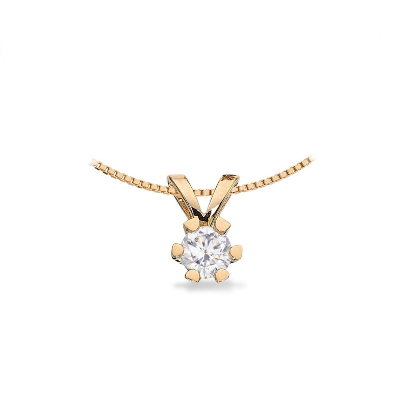 Vida vedhæng 14 kt. guld med brillant 0,03 - 0,50 ct.