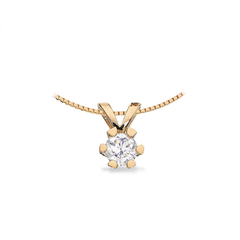 Vida vedhæng 14 kt. guld med brillant 0,03 - 0,50 ct.