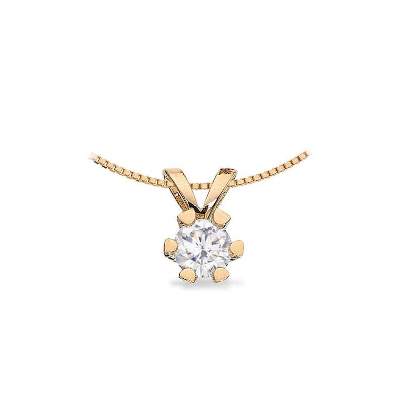 Vida vedhæng 14 kt. guld med brillant 0,03 - 0,50 ct.