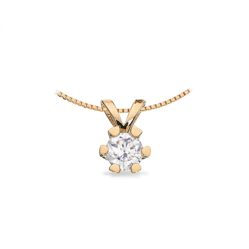 Vida vedhæng 14 kt. guld med brillant 0,03 - 0,50 ct.