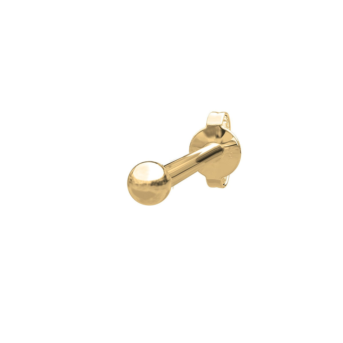 Nordahl Andersen Pierce52 ørestik i 14 kt. guld med lille kugle, minimalistisk piercing til daglig brug