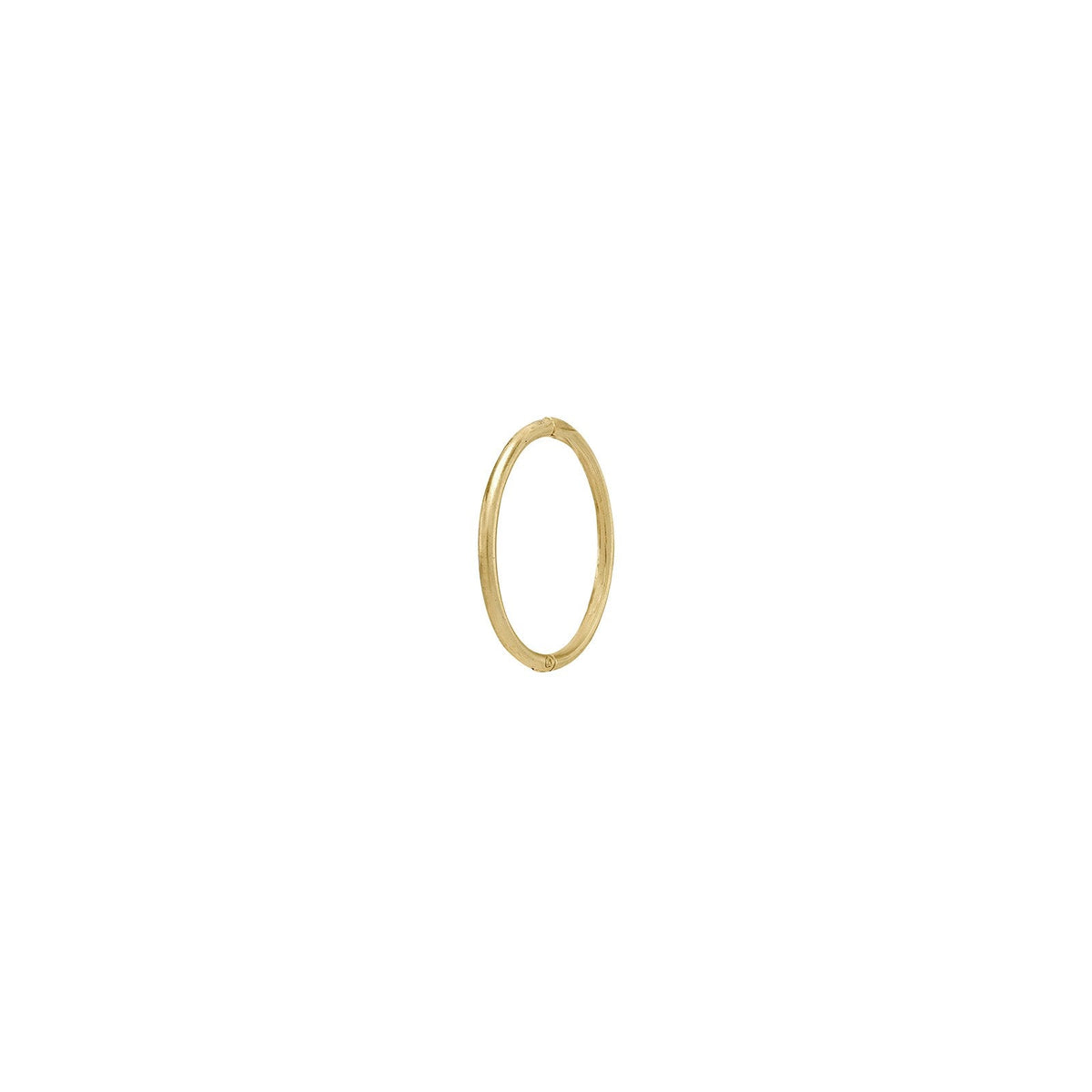 Nordahl Andersen Pierce52 creol i 14 karat guld, minimalistisk piercing-ørering med 9 mm diameter