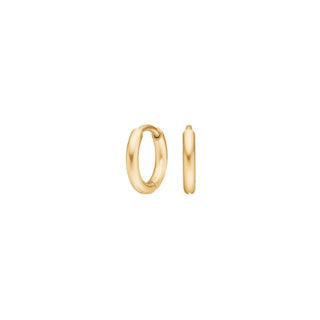 Nordahl Andersen Pure Titanium hoops i forgyldt nikkelfri titanium, 8 mm øreringe