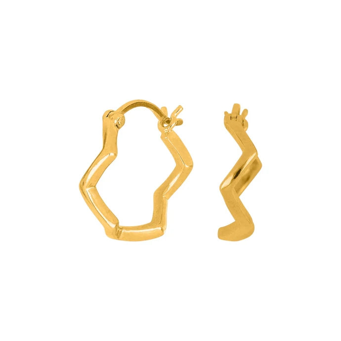 Nordahl Jewellery - Forgyldt sølvcreoler NICE52