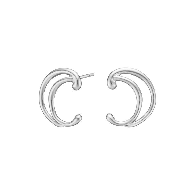Nordahl Jewellery Øreringe i sølv stor AURA52