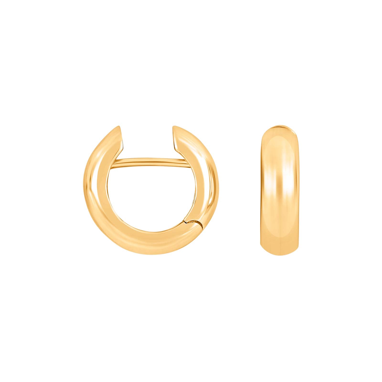 Heide Heinzendorff Stella system-creoler i 8 kt guld målende 16x5 mm.