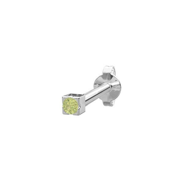 Piercing smykke - PIERCE52 ørestik grøn peridot 30251460900sølv