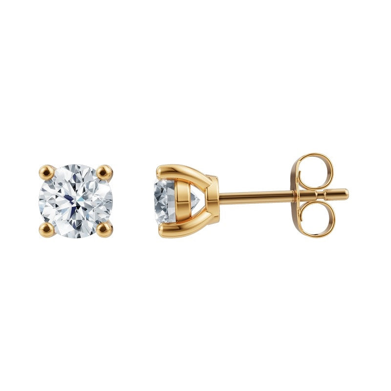 Siersbøl Luxury diamant ørestikker i 14 kt guld