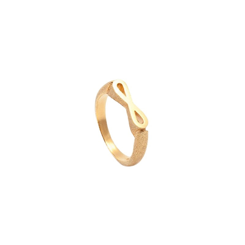Initials Ring i forgyldt sølv med bogstaver