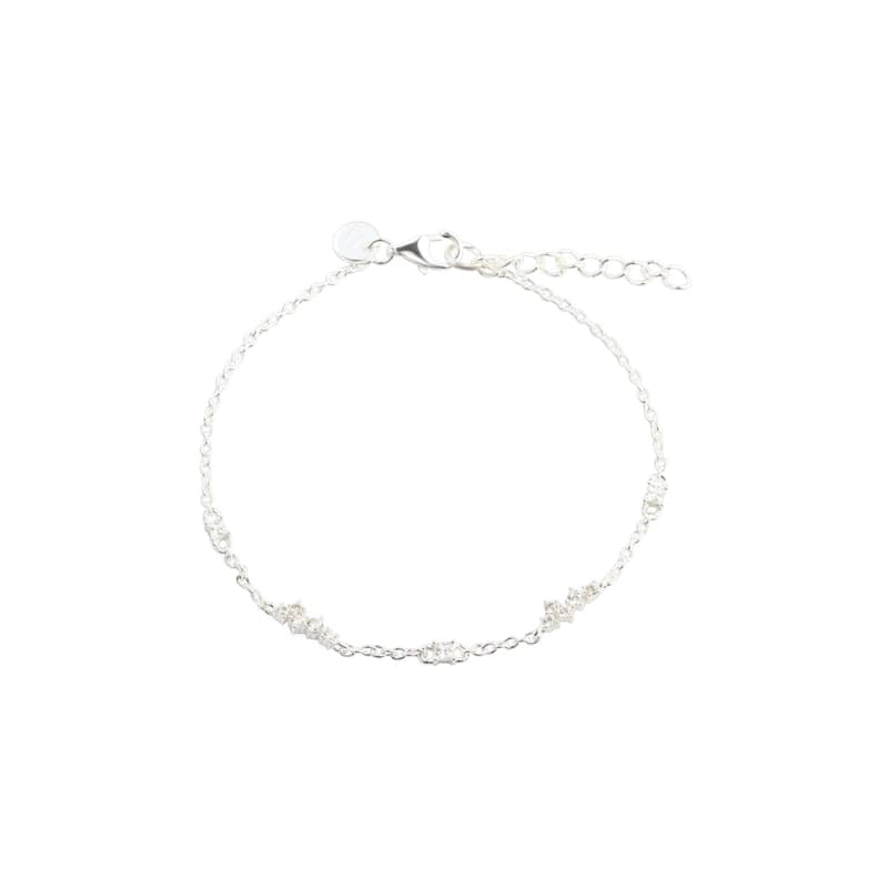 AURA armbånd i sølv med zirkonia, Aqua Dulce