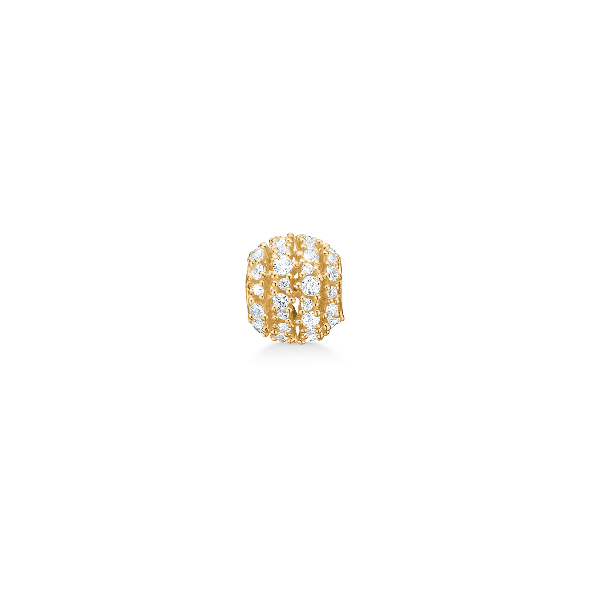 Mads Z Poetry Starlight bead i forgyldt sølv med zirkonia 8 mm