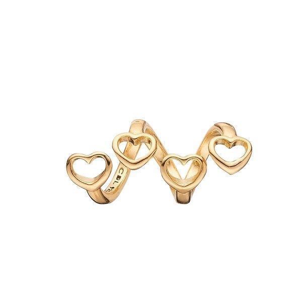 Christina Jewelry and Watches - Forgyldt charm - 630-G91 - FAMILY HEARTS