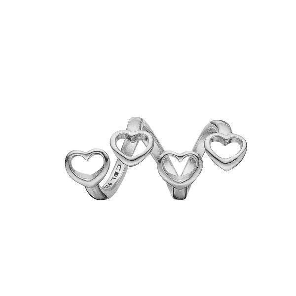 Christina Jewelry and Watches - Sølv charm - 630-91 - FAMILY HEARTS