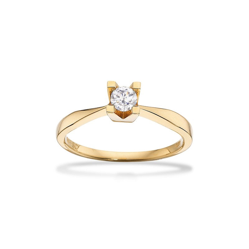 Kleopatra Ring i 8 kt. guld 0,05ct.-0,25ct. diamant