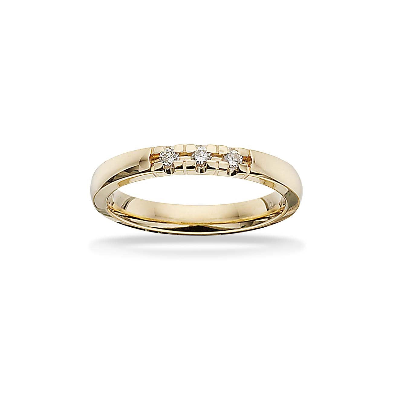 Grace Alliancering i 14 kt. med i alt 0,09 ct. 7155,3