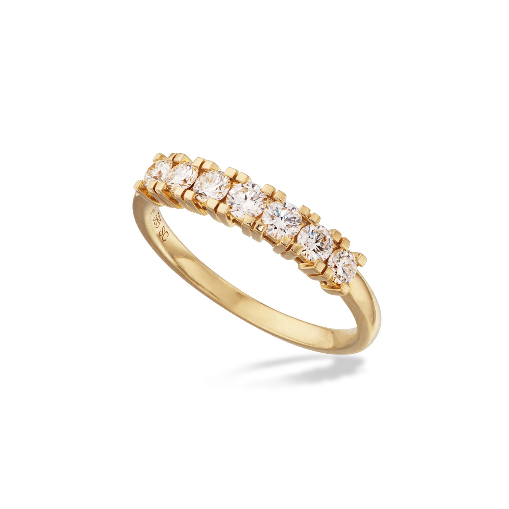 Kleopatra alliancering i 14 kt guld - 7345,7